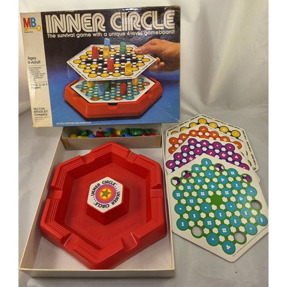 Vintage INNER CIRCLE Game Milton Bradley 1981 COMPLETE